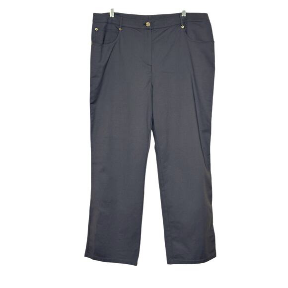 St. John gray wide legs casual pants size 16 - Picture 1 of 10